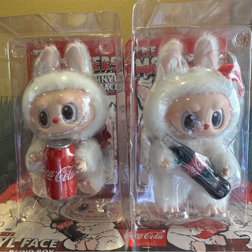 Bundle Labubu Coca Cola Pendant x2 and Hav e A Seat DADA x1